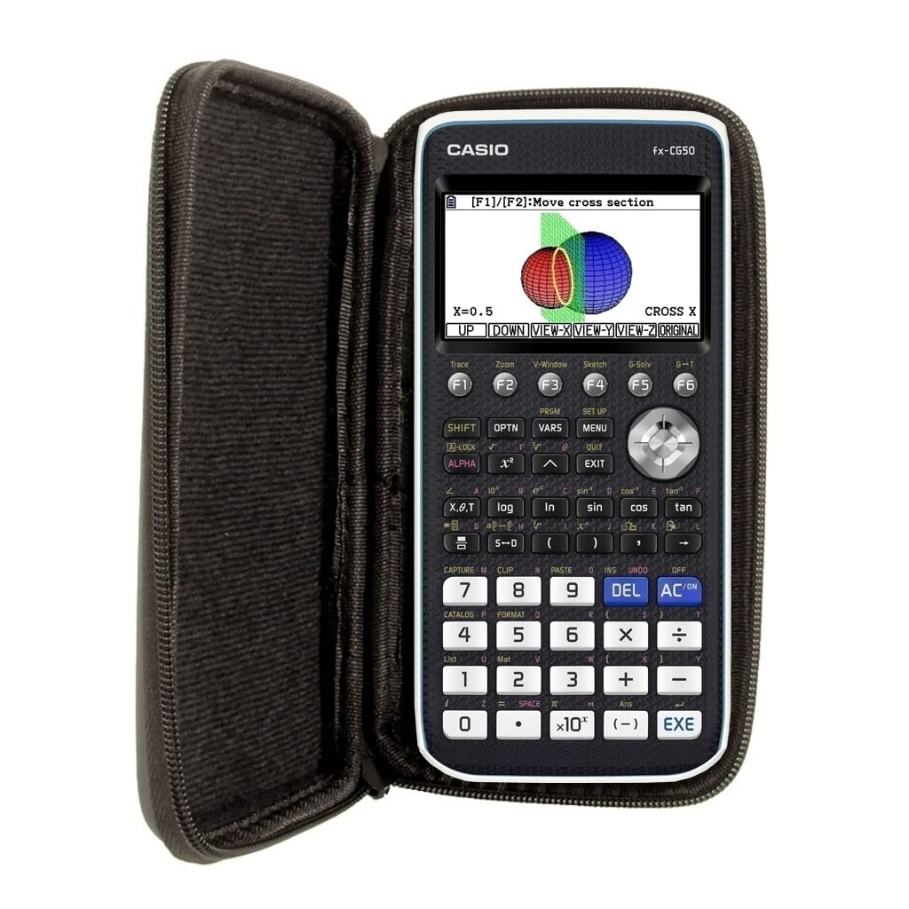 WYNGS Protective Case for TI 84 Plus/TI 83 Plus/Casio FX-9860GII / Casio FX-9750 GIII/Casio PRIZM FX-CG 50 Graphing Calculator in black