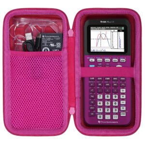 co2CREA Hard Case compatible with Texas Instruments TI-84 Plus CE/TI-84 Plus/TI-Nspire CX II CAS/TI-Nspire CX II/TI-83 Plus/TI-89 Titanium/TI-85 / TI-86 Color Graphing Calculator, Plum