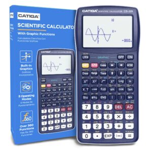 CATIGA Scientific Calculator with Graphic Functions - Multiple Modes with Intuitive Interface - Perfect for Students of Beginner and Advanced Courses, High School or College