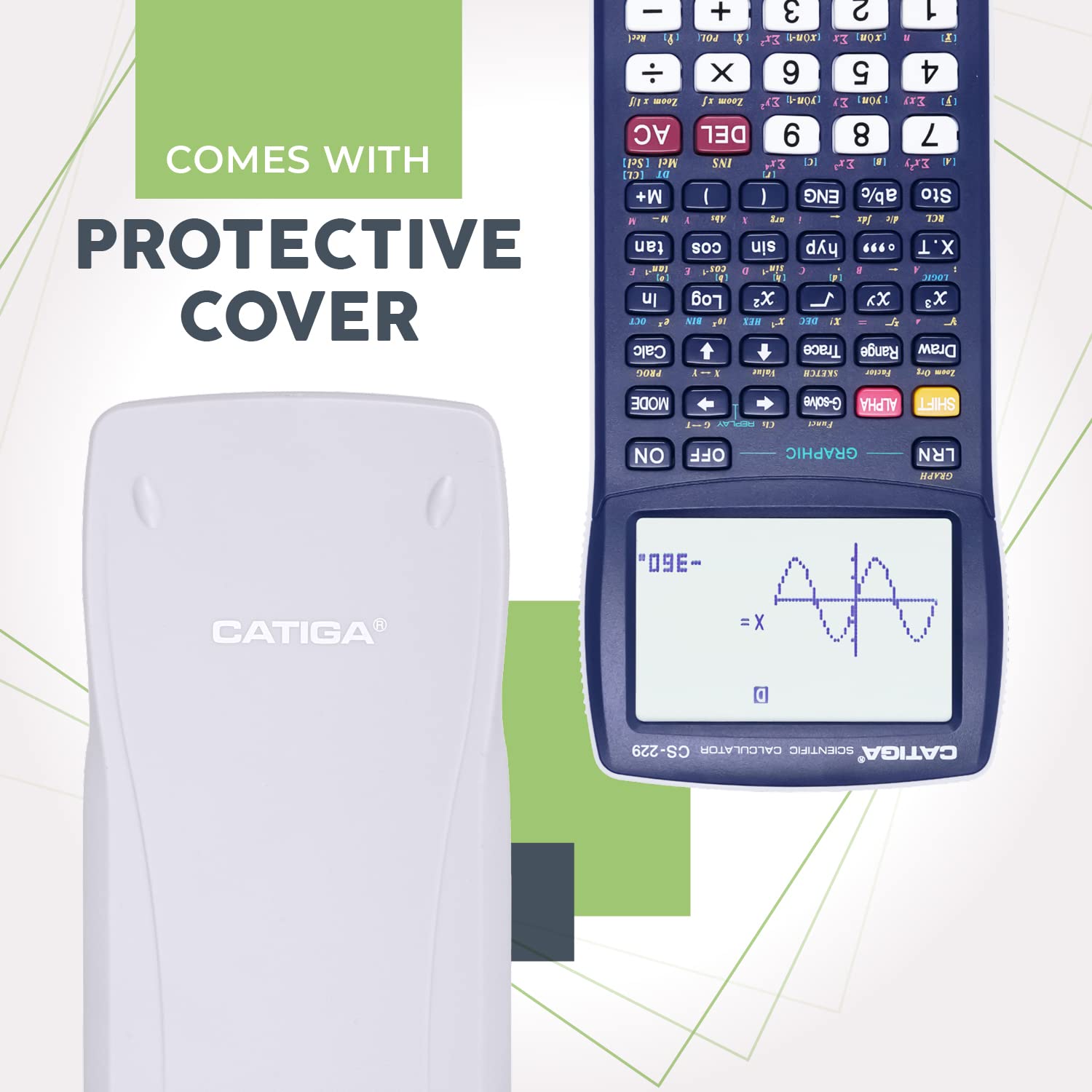 CATIGA Scientific Calculator with Graphic Functions - Multiple Modes with Intuitive Interface - Perfect for Students of Beginner and Advanced Courses, High School or College