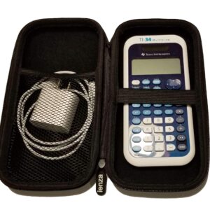 Hard Travel Case/Protecting/Carrying Case for Texas Instruments TI-84 Plus CE, TI-83 Plus CE, TI-84 Plus CE Color Graphing Calculator with Extra Mesh Pocket for Accessories