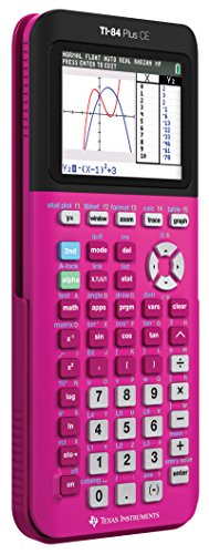 Texas Instruments TI-84 Plus CE Color Graphing Calculator, Positively Pink