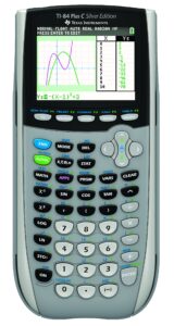 texas instruments 84plsec/tbl/1l1/l graphing calculator, sliver