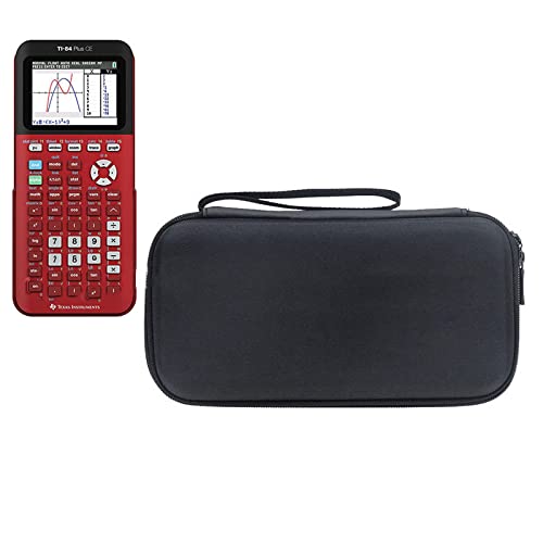 ZLiT Ti-84 Calculator Case,EVA Hard Shell Carrying Protective Storage Case Fit for Texas Instruments TI-84 Plus Calculators,Pencils and Ruler