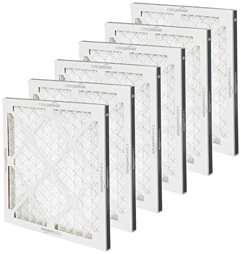 Amazon Basics Merv 8 AC Furnace Air Filter - 14'' x 14'' x 1'', (Pack of 6)