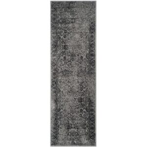 SAFAVIEH Adirondack Collection Area Rug - 9' x 12', Grey & Black, Oriental Distressed Design, Non-Shedding & Easy Care, Ideal for High Traffic Areas in Living Room, Bedroom (ADR109B)