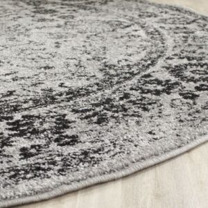 SAFAVIEH Adirondack Collection Area Rug - 9' x 12', Grey & Black, Oriental Distressed Design, Non-Shedding & Easy Care, Ideal for High Traffic Areas in Living Room, Bedroom (ADR109B)