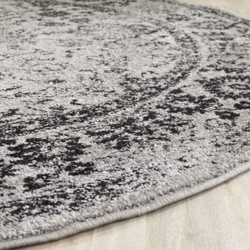 SAFAVIEH Adirondack Collection Area Rug - 9' x 12', Grey & Black, Oriental Distressed Design, Non-Shedding & Easy Care, Ideal for High Traffic Areas in Living Room, Bedroom (ADR109B)