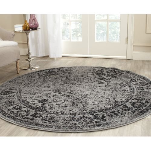 SAFAVIEH Adirondack Collection Area Rug - 9' x 12', Grey & Black, Oriental Distressed Design, Non-Shedding & Easy Care, Ideal for High Traffic Areas in Living Room, Bedroom (ADR109B)