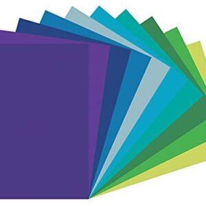 Tru-Ray Construction Paper, Cool Assorted, 9" x 12", 150 Sheets