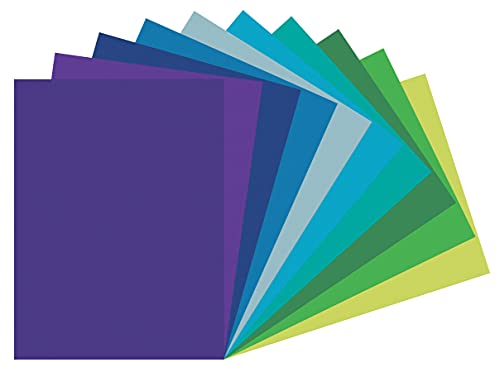 Tru-Ray Construction Paper, Cool Assorted, 9" x 12", 150 Sheets