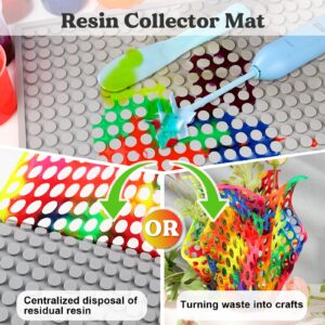 LET'S RESIN Resin Collector Mat, Easy Clean & Silicone Heat Resistant Mats 14.5'' x 9.4'', Non-Slip Multipurpose Thick Silicone Mats for Resin Molds, Epoxy Resin, Cup Turner, Kitchen Counter, Placemat