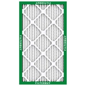 Filterbuy 14x25x1 Air Filter MERV 8 Dust Defense (4-Pack), Pleated HVAC AC Furnace Air Filters Replacement (Actual Size: 13.50 x 24.50 x 0.75 Inches)