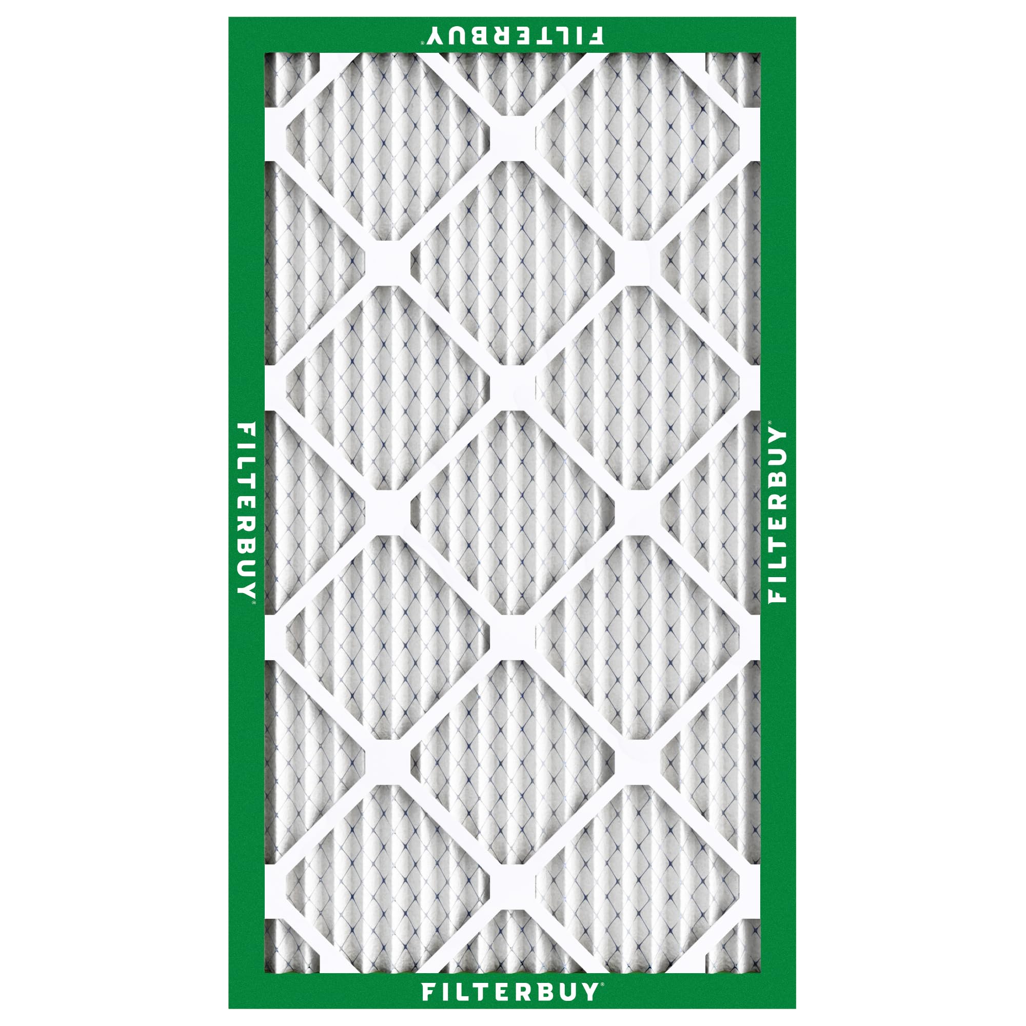 Filterbuy 14x24x1 Air Filter MERV 8 Dust Defense (1-Pack), Pleated HVAC AC Furnace Air Filters Replacement (Actual Size: 13.38 x 23.38 x 0.75 Inches)