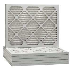 Aerostar 14x24x1 MERV 11 Pleated Air Filter, AC Furnace Air Filter, 6 Pack (Actual Size: 13 3/4"x 23 3/4" x 3/4")