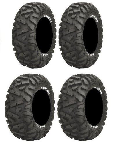 Full set of Maxxis BigHorn Radial 26x9-14 and 26x11-14 ATV Tires (4)