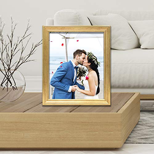 Lawrence Frames 536280 Sutter Gold 8x10 Picture Frame