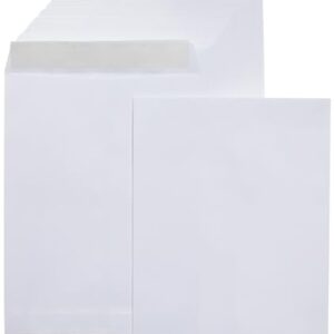 Amazon Basics Catalog Mailing Envelopes, Peel and Seal, 9x12 Inch, White, 250-Pack