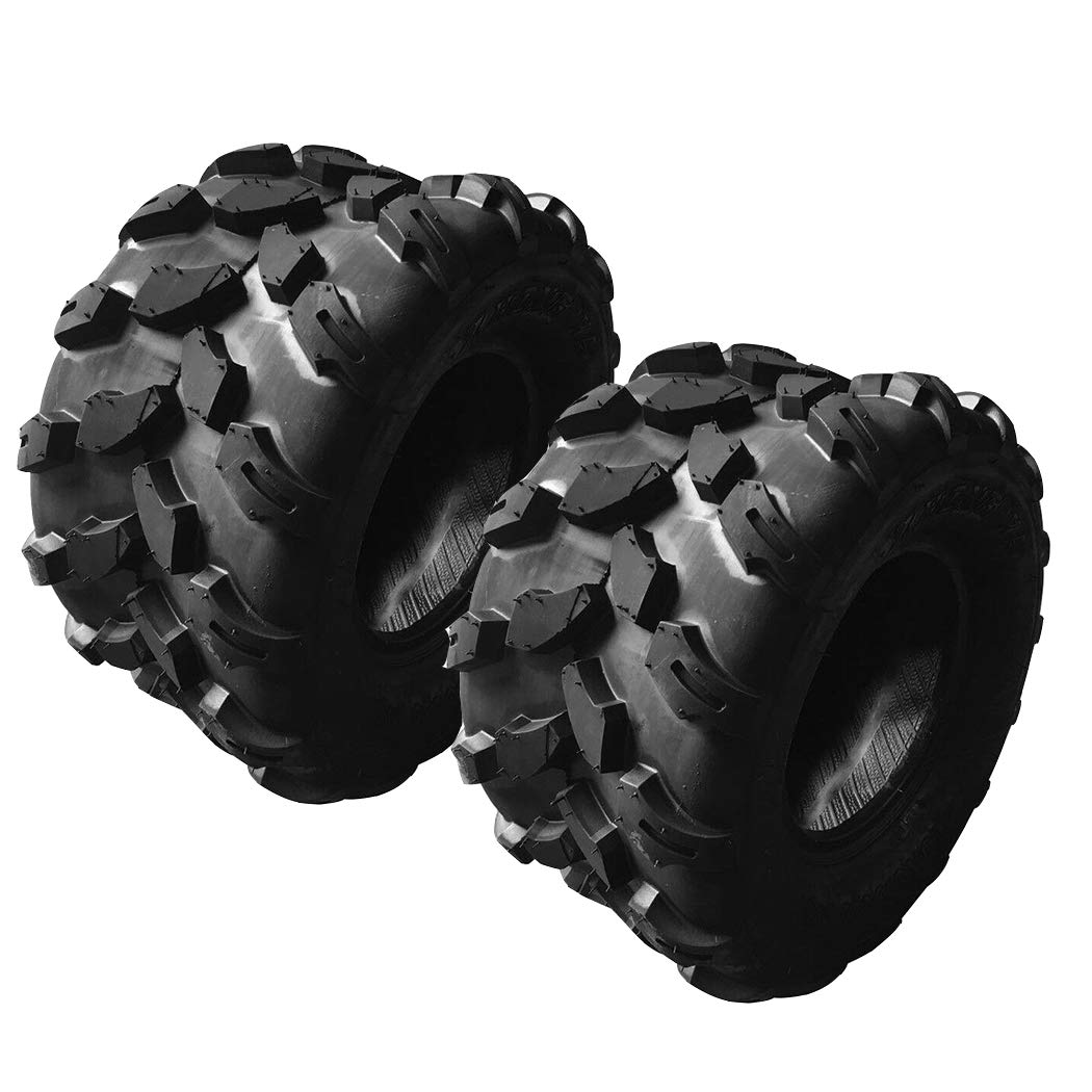 SUNROAD Set of 2 18X9.5-8 Quad UTV Go Kart Tires ATV Tires 4PR Tubeless Directional Tread 18X9.5x8 4Ply Tire