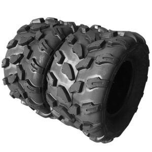 SUNROAD Set of 2 18X9.5-8 Quad UTV Go Kart Tires ATV Tires 4PR Tubeless Directional Tread 18X9.5x8 4Ply Tire