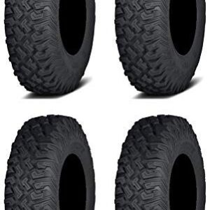 Full set of ITP Coyote (8ply) Radial 27x9-14 and 27x11x14 ATV Tires (4)