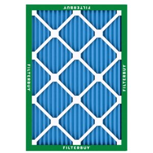 Filterbuy 14x20x1 Air Filter MERV 13 Optimal Defense (6-Pack), Pleated HVAC AC Furnace Air Filters Replacement (Actual Size: 13.50 x 19.50 x 0.75 Inches)