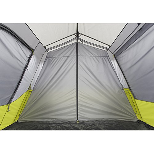 CORE Instant Cabin Tent | Multi Room Tent for Family with Storage Pockets for Camping Accessories | Portable Large Pop Up Tent for 2 Minute Camp Setup | Sleeps 9 People, 14' x 9'