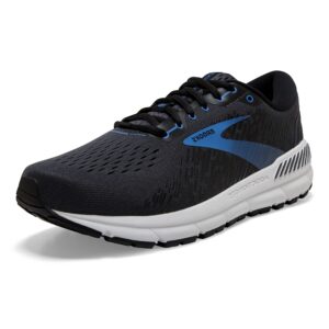 brooks men's addiction gts 15 supportive running shoe - india ink/black/blue - 9 x-wide