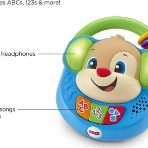 Fisher-Price Baby & Toddler Toy Laugh & Learn Sing & Learn Music Player Pretend Radio with Lights & Songs for Infants Ages 6+ Months