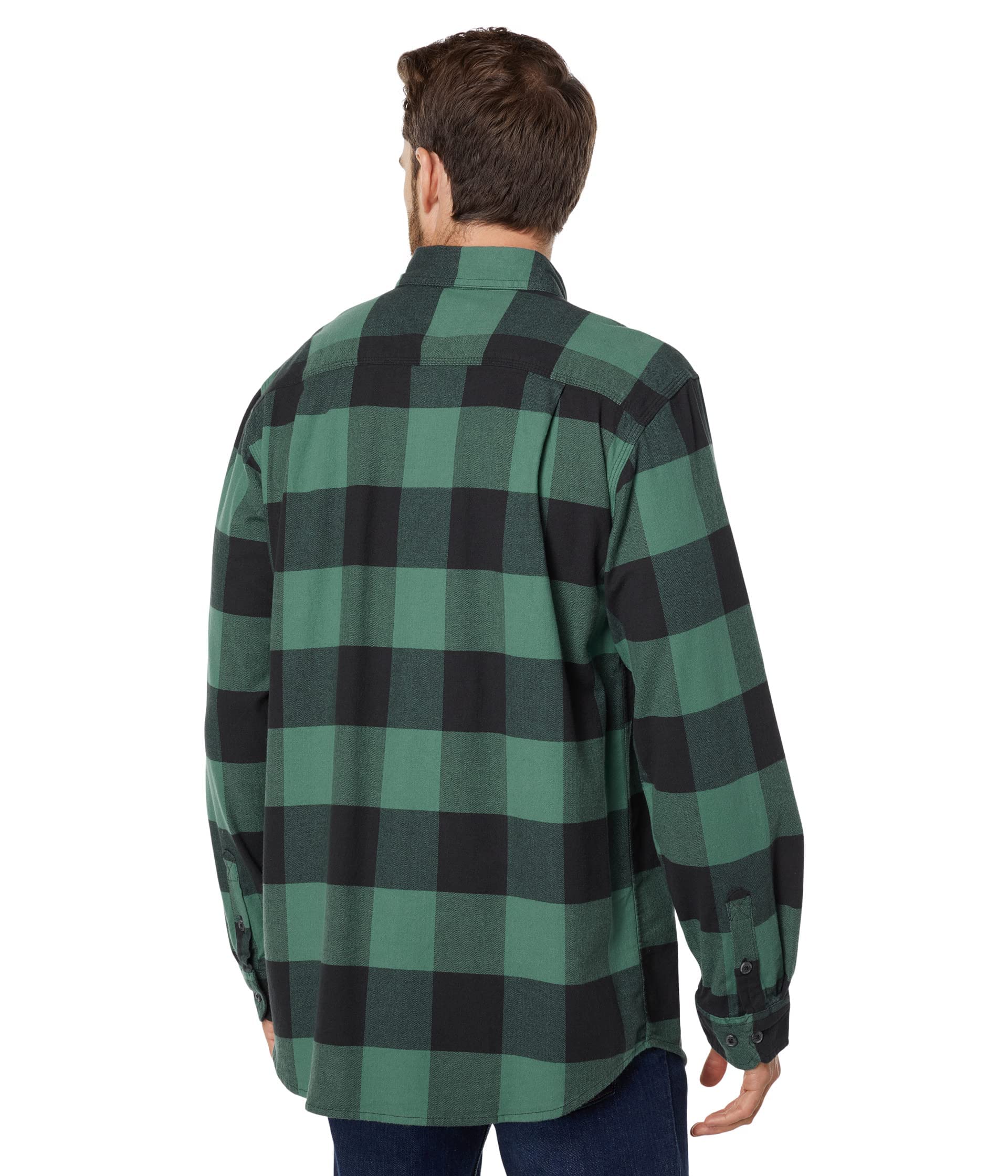 Carhartt Men's 105432 Rugged Flex Relaxed Fit Midweight Flannel Long-S - X-Large - Slate Green