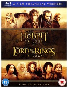 the hobbit trilogy and the lord of the rings trilogy, 6-film theatrical versions (blu-ray)