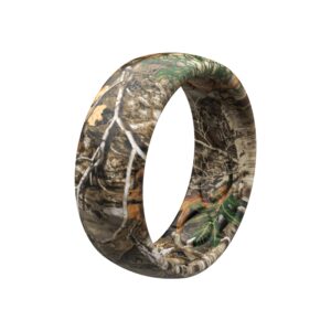 Groove Life RealTree Edge Camo Silicone Ring - Breathable Rubber Wedding Rings for Men, Lifetime Coverage, Unique Design, Comfort Fit Ring - Size 11