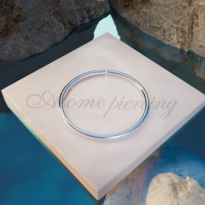 Tiny Silver Nose Ring hoop - 24 gauge snug Nose Hoop thin nose Piercings hoops - nose piercing rings