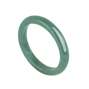 naharo natural jade ring for women,good luck jewelry natural green jade ring for girls with gift box (green, 10)