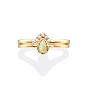 PAVOI 21C-R02 Stackable Ring (Yellow Gold Plated, 8)