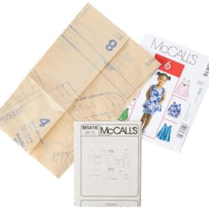 McCall's Patterns M5416 Toddlers' Tops, Dresses and Shorts