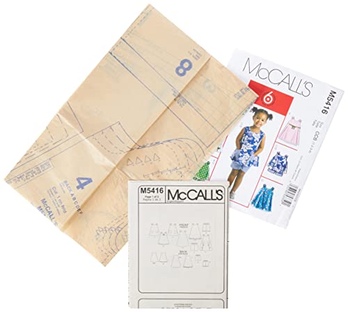 McCall's Patterns M5416 Toddlers' Tops, Dresses and Shorts