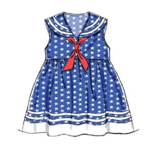 McCall Pattern Company M6913 Toddlers' Dresses and Tie Ends, Size CAA