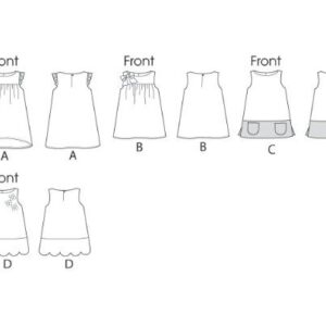 BUTTERICK PATTERNS B5876 Toddlers' Children's Dress Sewing Templates, Size CCB