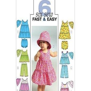 BUTTERICK PATTERNS B5017 Infants' Top, Dress, Panties, Shorts, Pants and Hat