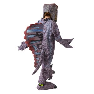 Halloween Toddler Kids Dinosaur Costume For Boys Girls Cosplay Animal The Monster Bodysuit Headpiece Gloves Outfit Dress Up (Medium)