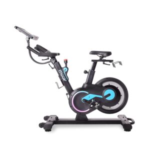 stamina müüv bike - exercise bike with wireless bluetooth smart mount - integrated müüv app for personalized home workout - up to 330 lbs weight capacity