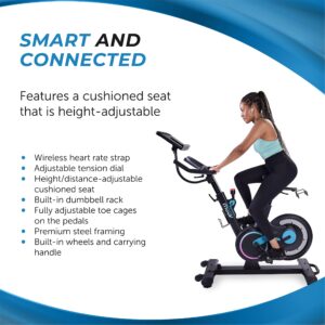 Stamina müüv Bike - Exercise Bike with Wireless Bluetooth Smart Mount - Integrated müüv App for Personalized Home Workout - Up to 330 lbs Weight Capacity