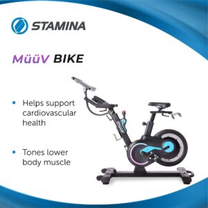 Stamina müüv Bike - Exercise Bike with Wireless Bluetooth Smart Mount - Integrated müüv App for Personalized Home Workout - Up to 330 lbs Weight Capacity