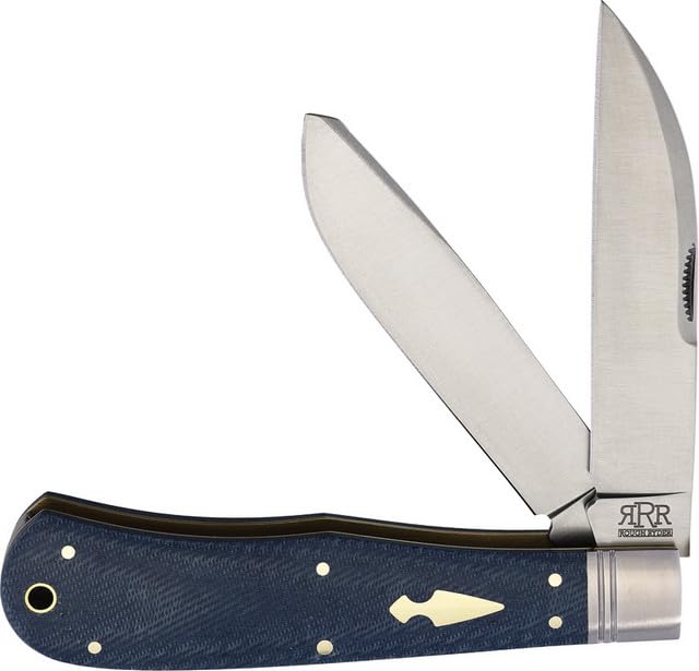 Rough Ryder Heavy Trapper Denim Micarta RRR011