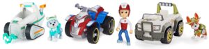 blizy paw patrol everest's snow plow, paw patrol ryder's rescue atv & paw patrol, jungle rescue, tracker’s jungle cruiser.