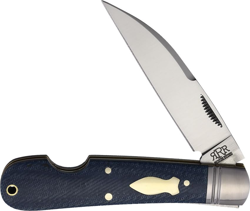 Rough Ryder Easy Open Sway Back Micarta RRR009BM