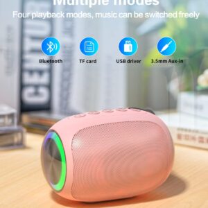 MEGUO Bluetooth Speakers, A66 Wireless Speakers,5W Portable Wireless Speakers with Clear Sound,Multi Playing Modes, Compatible with cellphone, PC for home or outdoors