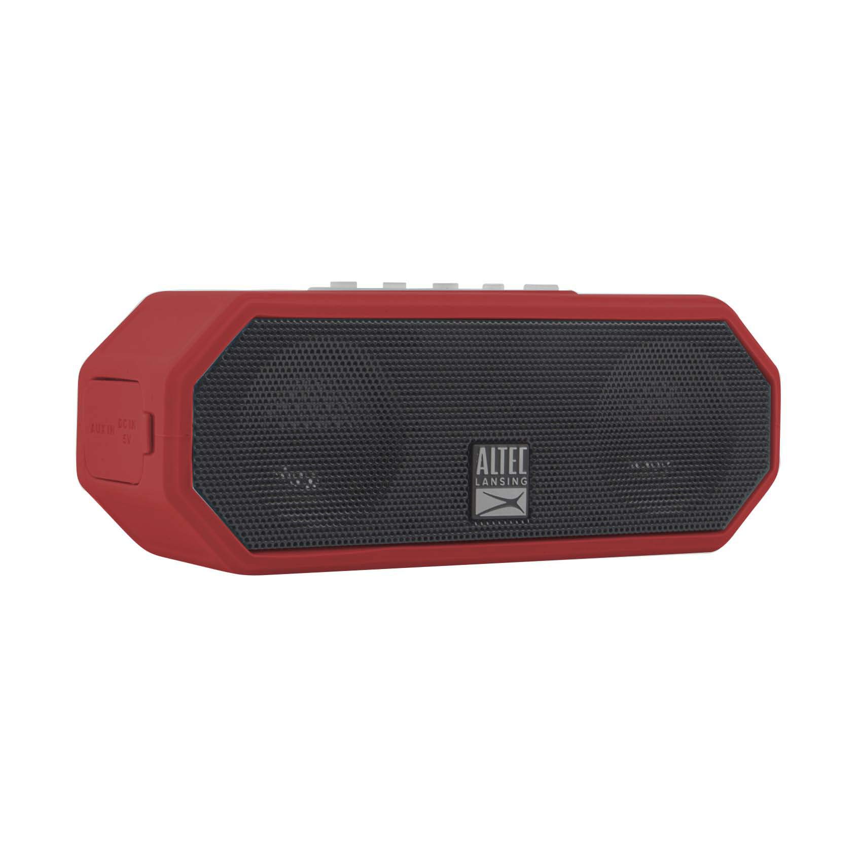 Altec Lansing LifeJacket H2O 4 - Waterproof Bluetooth Speaker, Durable & Portable Speaker with Voice Assistant, 10 Hour Battery Life & 100 Foot Range, True Red