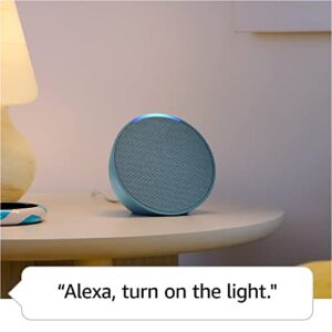 Amazon Echo Pop | Full sound compact smart speaker with Alexa | Midnight Teal